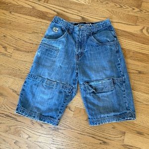 Vintage 90's Joe Boxer Denim Jean Cargo Shorts Men's Size 30.